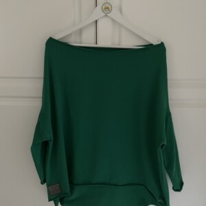 Bluzka oversizowa zielona
