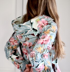 Bluza z kapturem kwiat lotosu