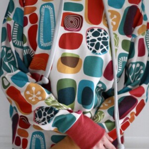 Bluza z kapturem kolorowa mozaika